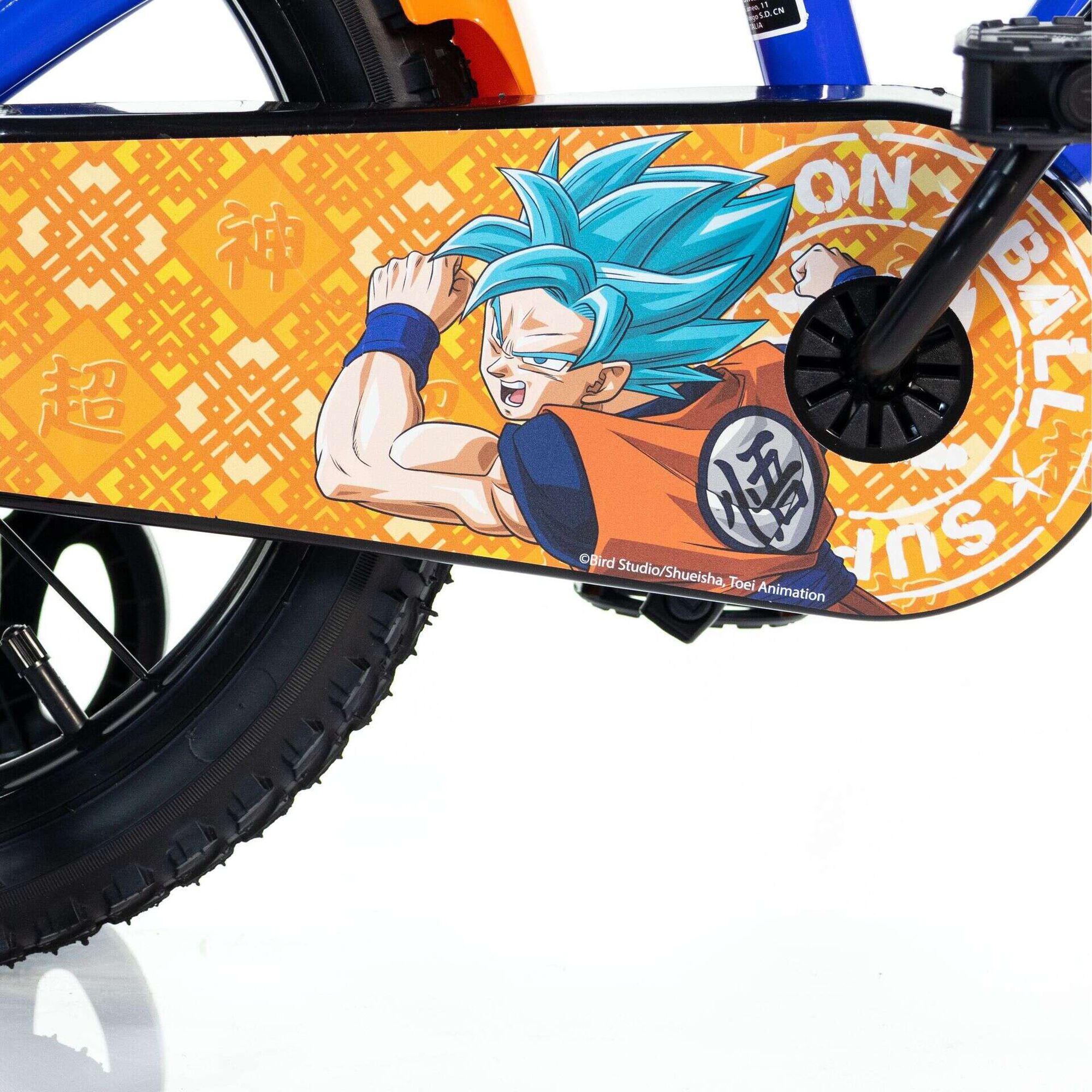 Bicicleta Crian&ccedil;a com Garrafa 14'' 4-6 Anos Dragon Ball