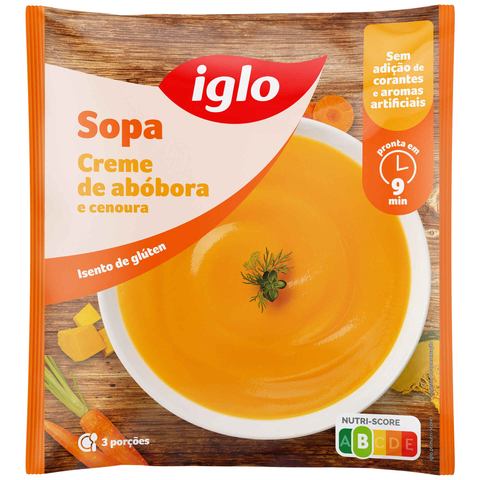Sopa de Abóbora e Cenoura