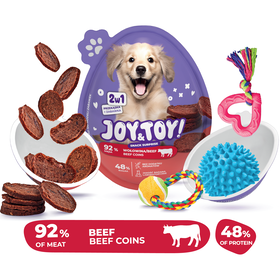 Snack Ovo Surpresa para C&atilde;o Vaca Joy&Toy
