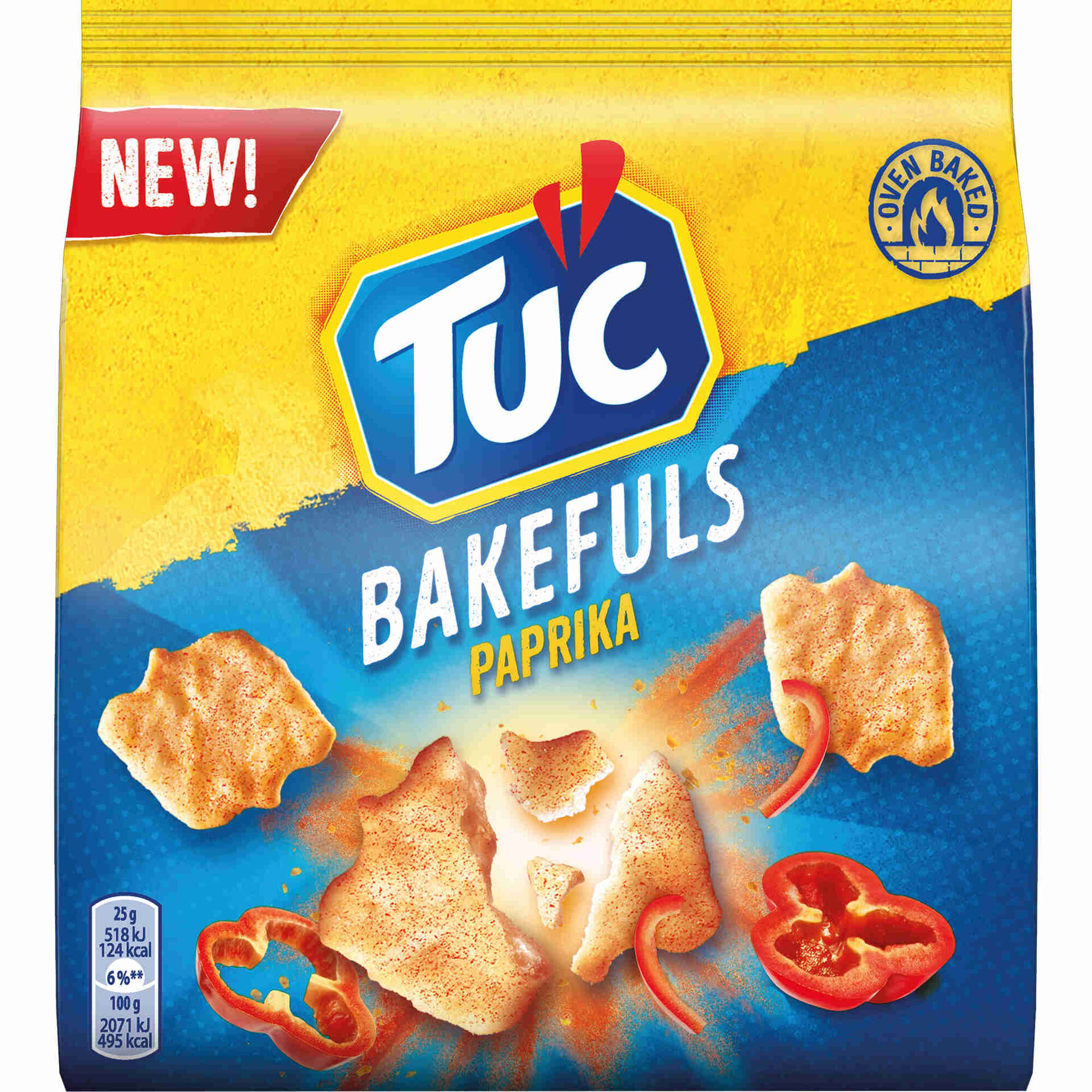 Bolachas Cracker Bakefuls Paprika Bolachas Cracker Bakefuls Paprika