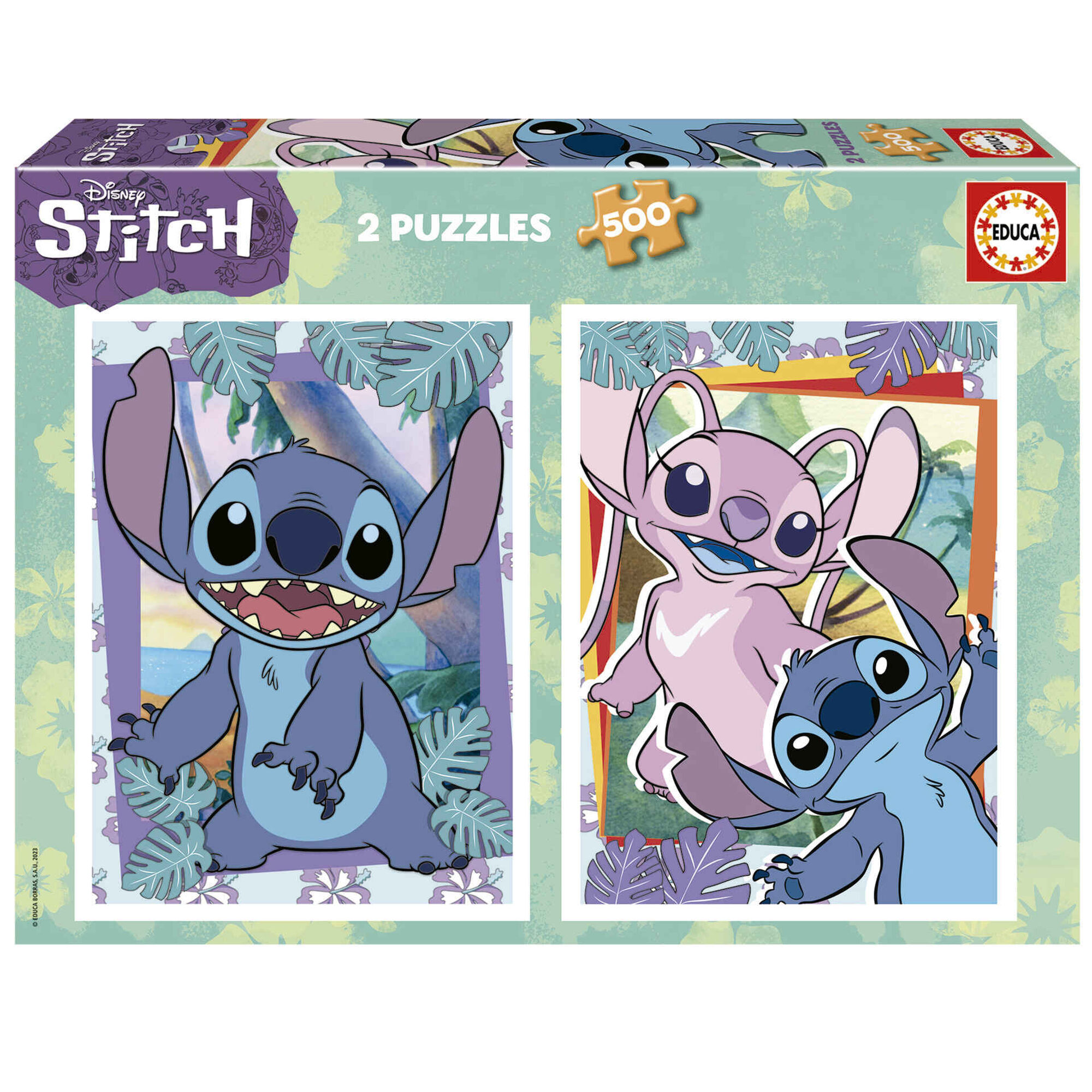 Educa - Puzzle Disney Stitch 2x500 Pe&ccedil;as