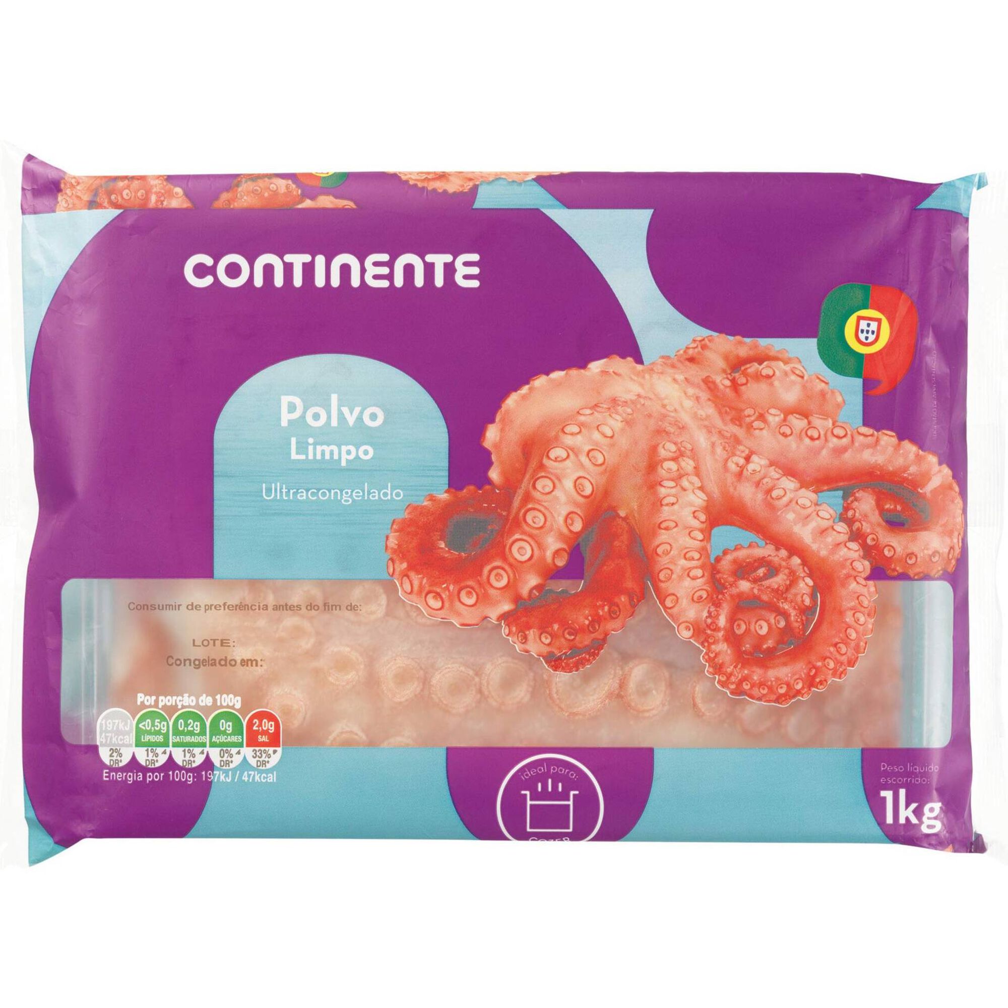 Polvo Limpo Nacional Ultracongelado
