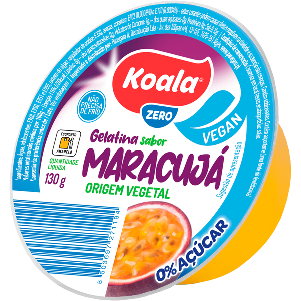 Gelatina Pronta Vegetal Maracujá Koala