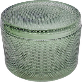 Vela em Copo Baixo Vidro com Tampa 160g Verde Kasa