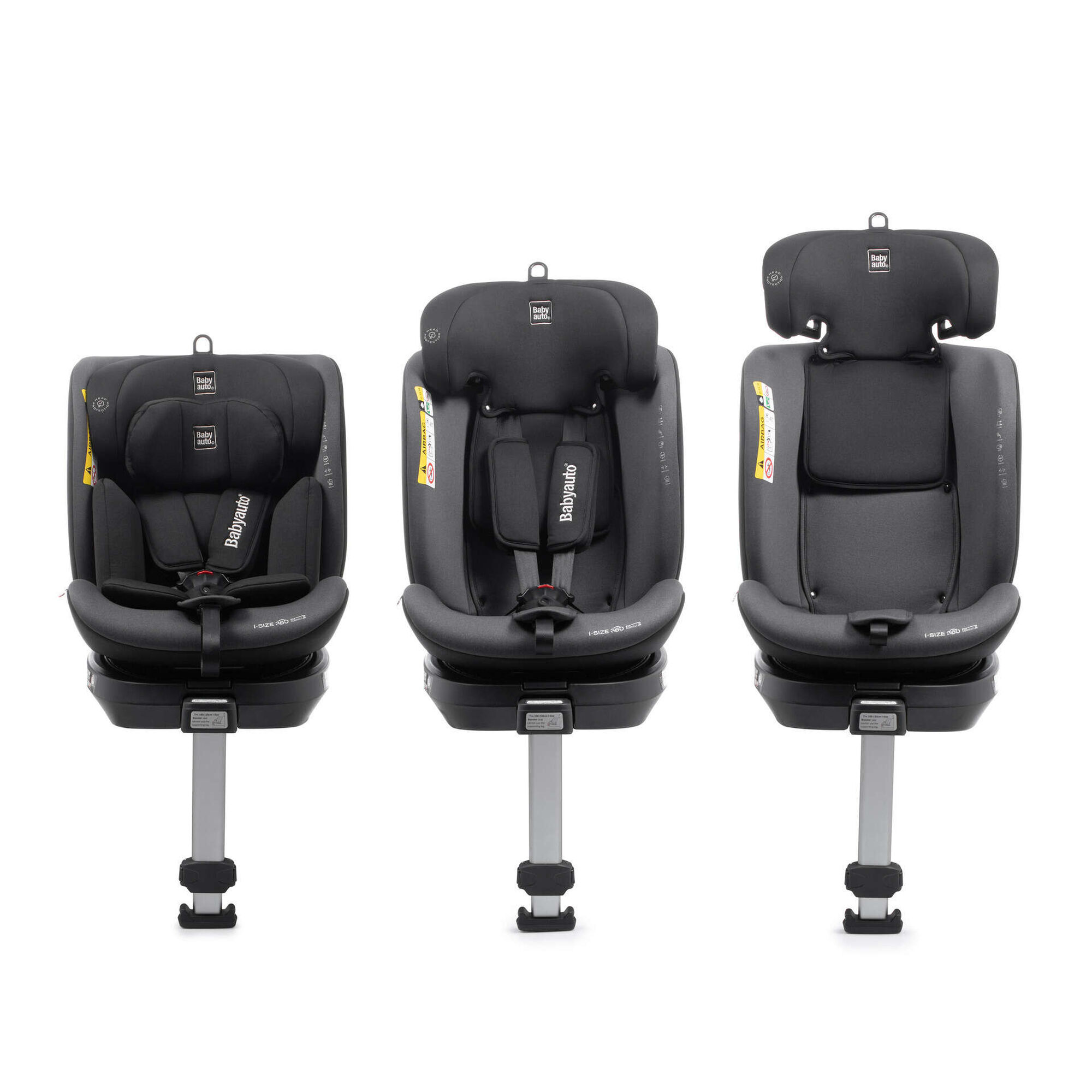 Cadeira Auto I-Size 40-150cm Isofix Rotativa Preta Aitana Cadeira Auto I-Size 40-150cm Isofix Rotativa Preta Aitana