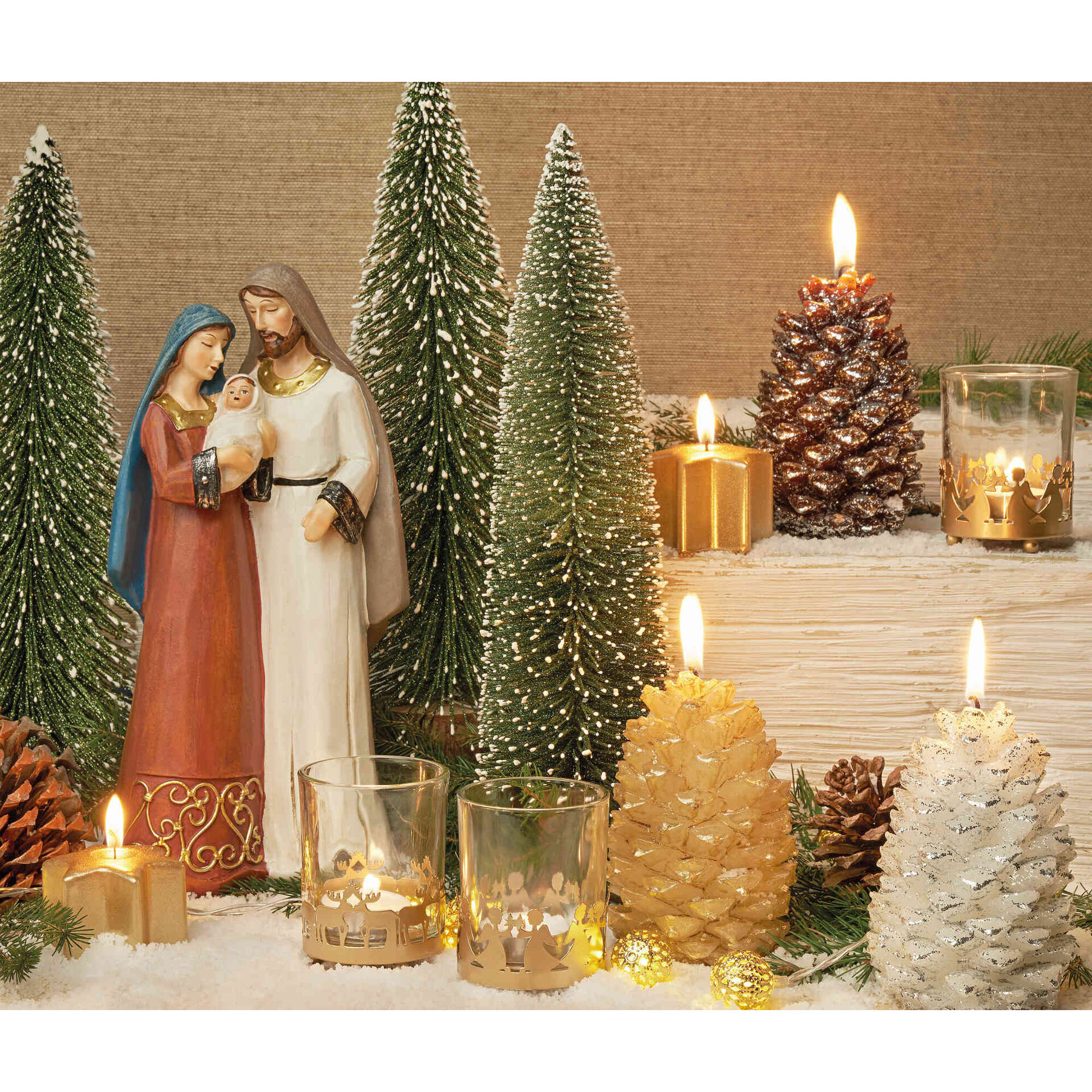 Vela Pinha 13,5cm com glitter (várias cores)