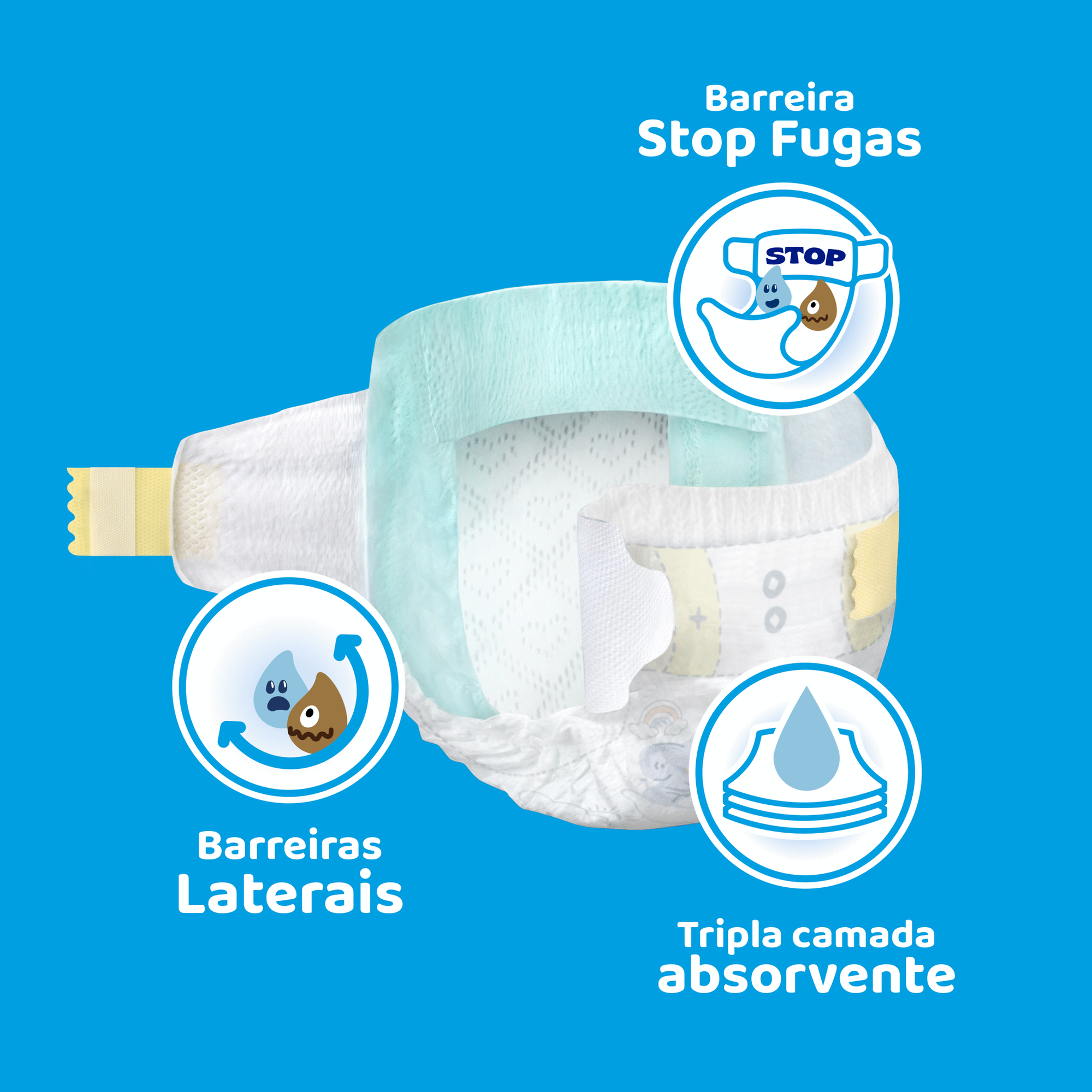 Box Fraldas Bebé Seco +15kg T7