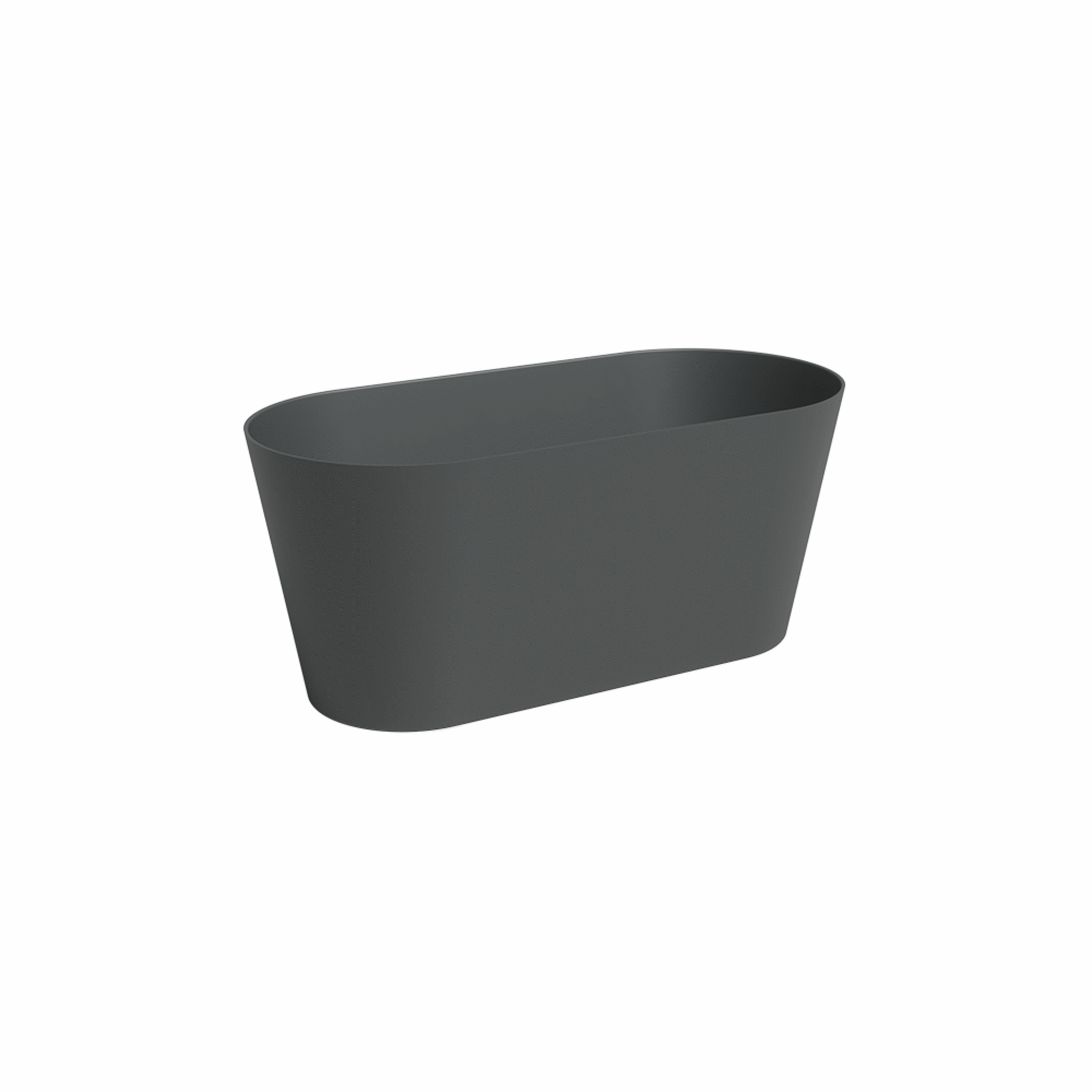 Floreira Plástico 30cm Antracite