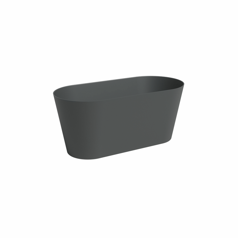 Floreira Plástico 30cm Antracite Artevasi
