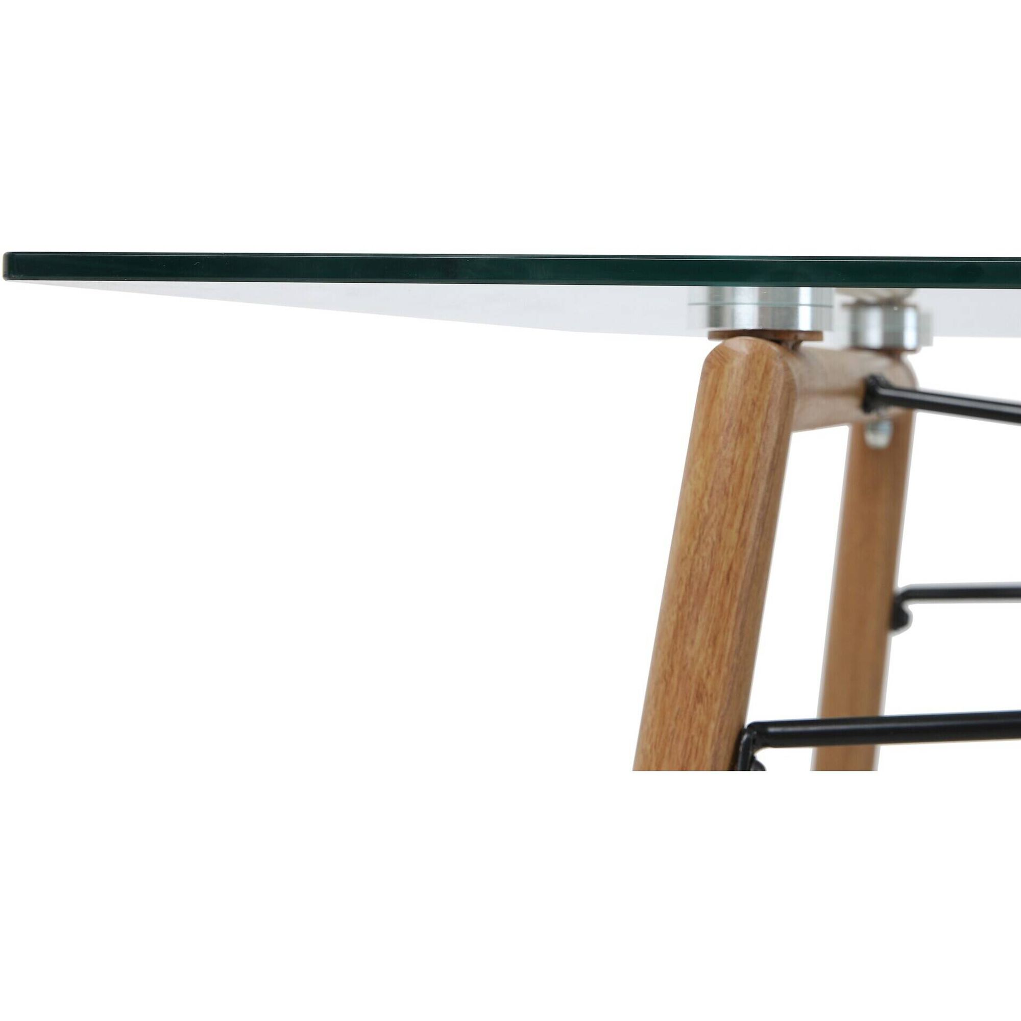 Mesa de Jantar com Tampo em Vidro Kasa