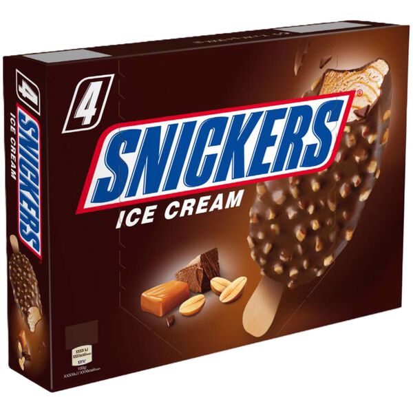 Gelado Chocolate, Caramelo e Amendoim Snickers