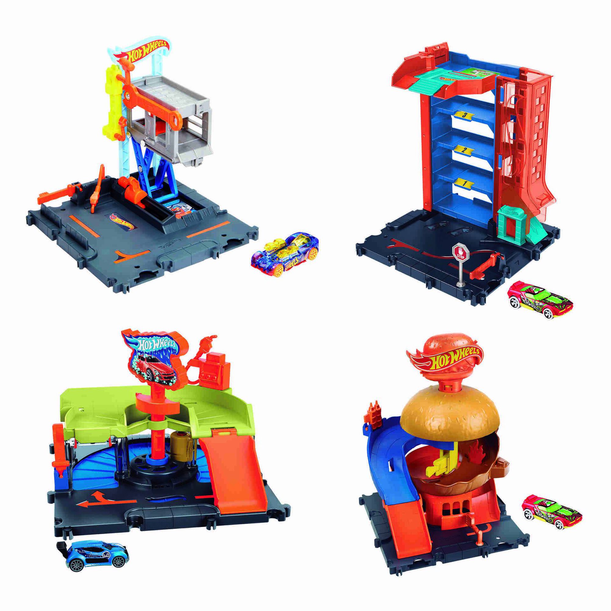 Garagem Downtown Hot Wheels (vários modelos)