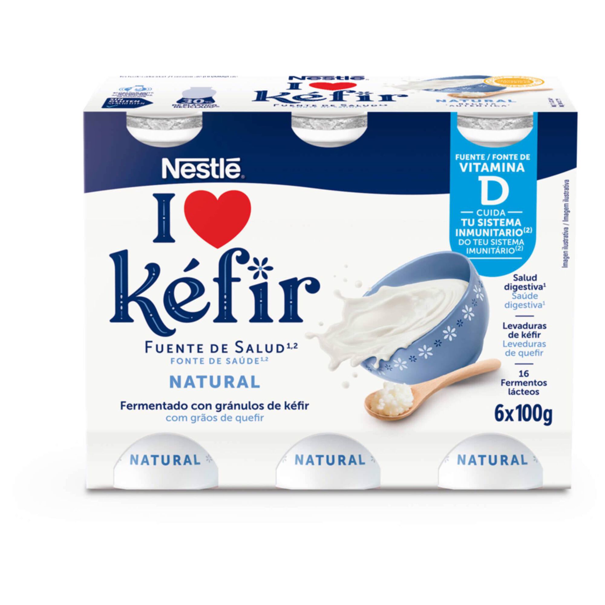 Iogurte Kefir Natural Nestl&eacute;