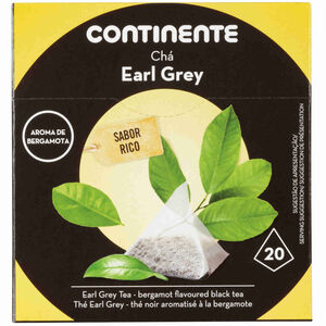 Chá Earl Grey Pyramid Saquetas Continente