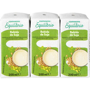 Bebida Vegetal de Soja Natural Continente Equilíbrio