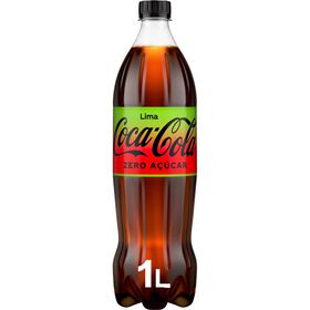 Refrigerante com G&aacute;s Cola Zero Lima Coca-Cola