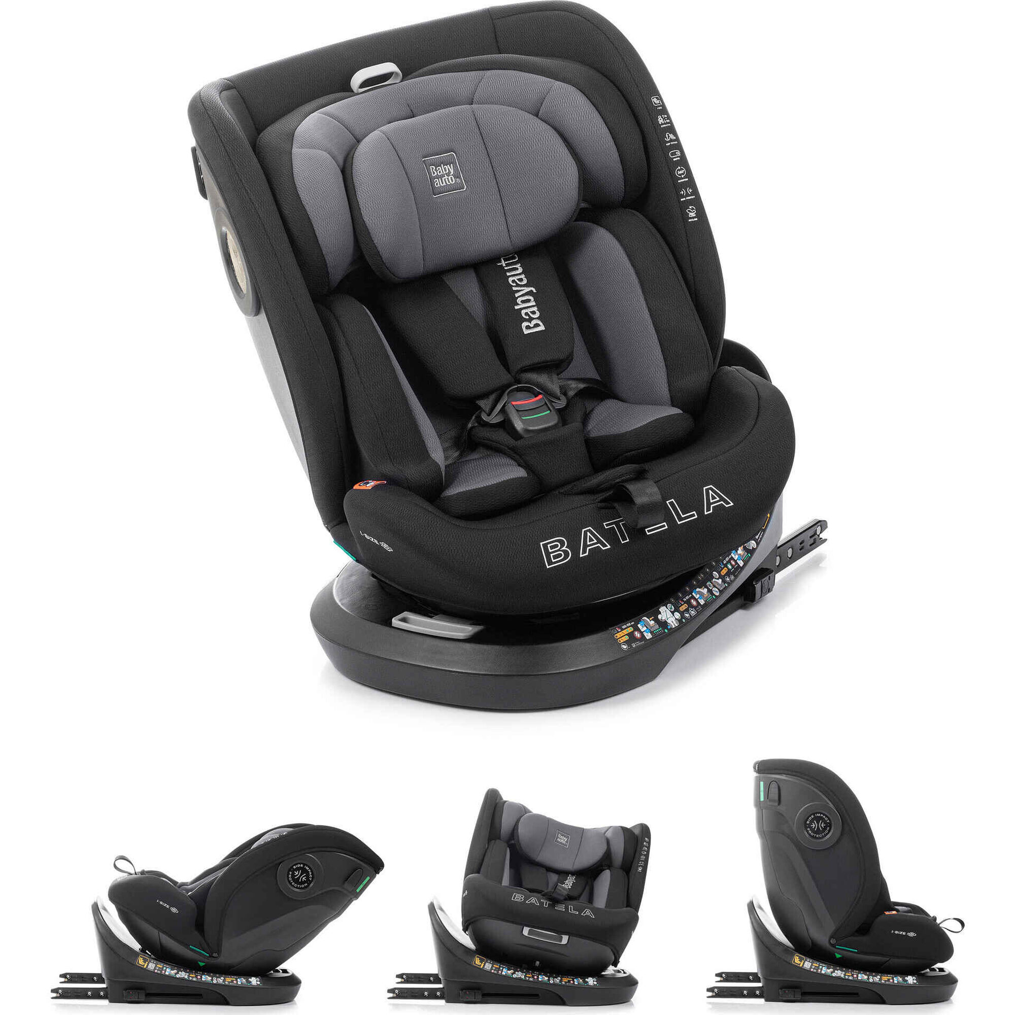 Cadeira Auto I-Size 40-150 Batela Cinza Babyauto