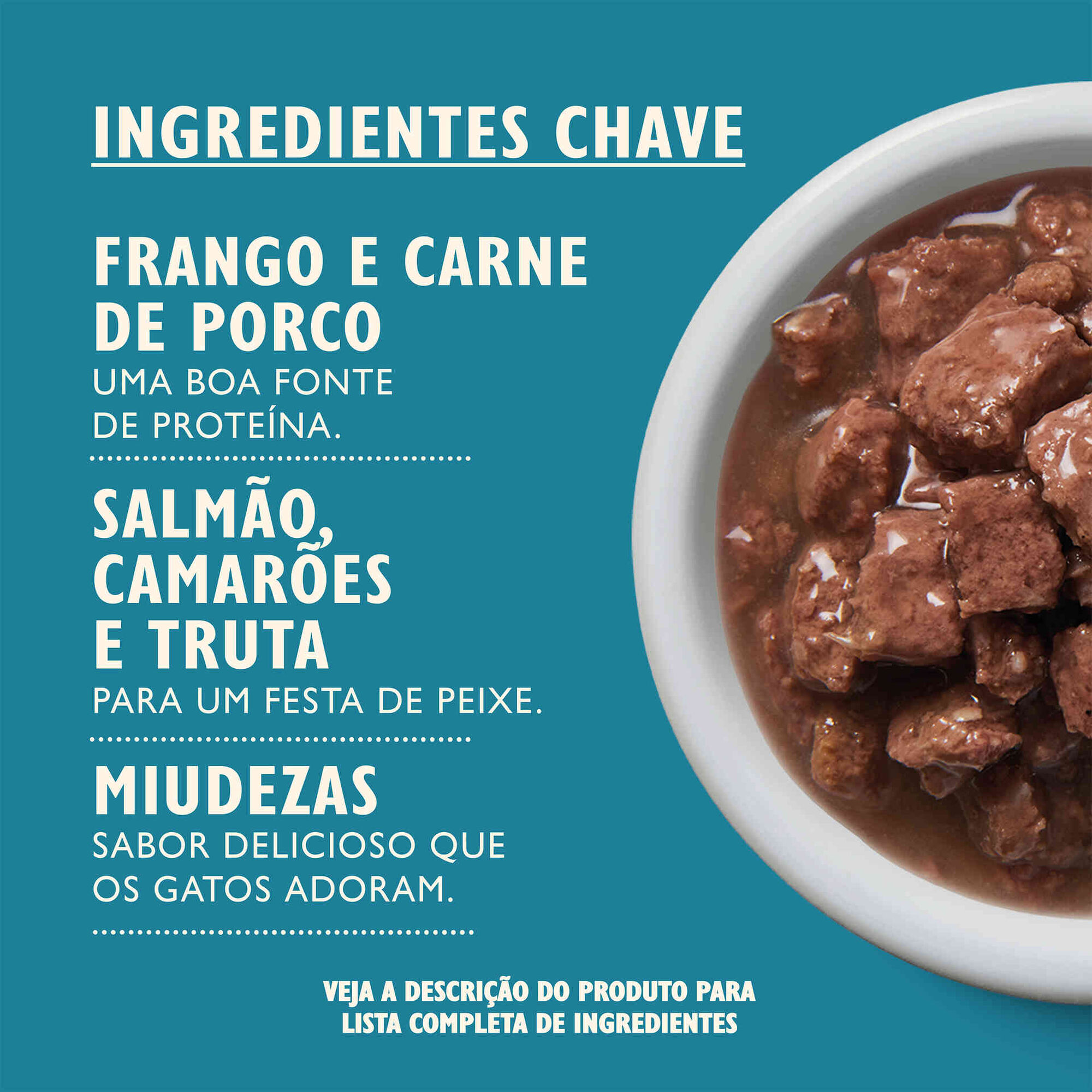 Comida H&uacute;mida para Gato Adulto Tasty Cuts Frango/Peixe Lily's Kitchen