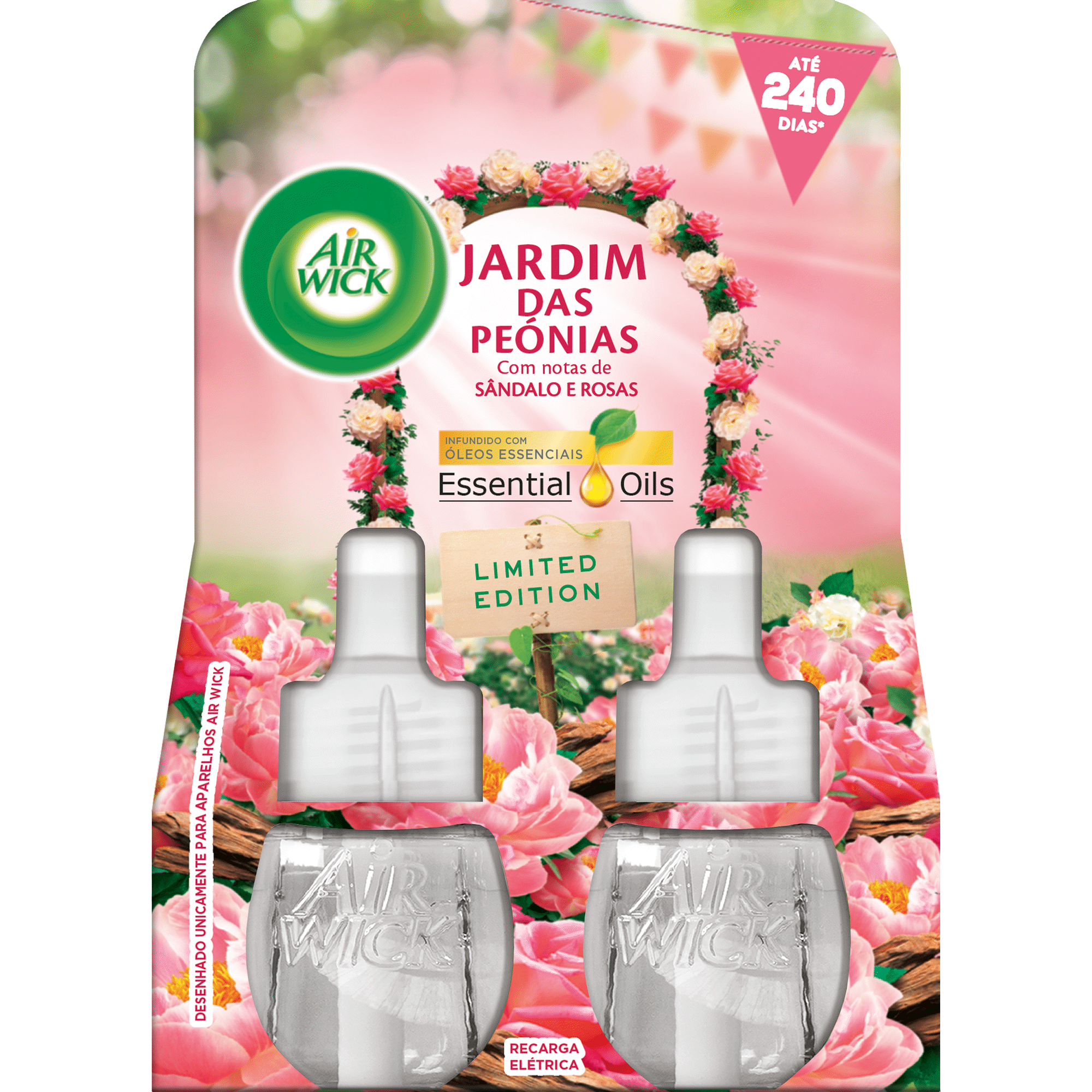 Ambientador Recarga Elétrico Jardim das Peónias Ambientador Recarga Elétrico Jardim das Peónias