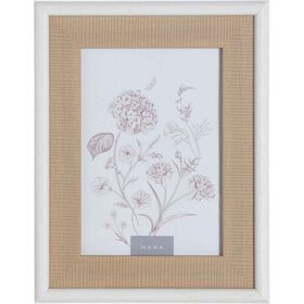 Moldura 13x18cm Palhinha com Rebordo Branco