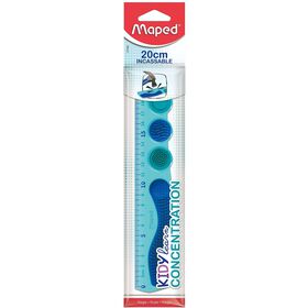 R&eacute;gua 20cm Kidy Learn Concentration Azul Maped