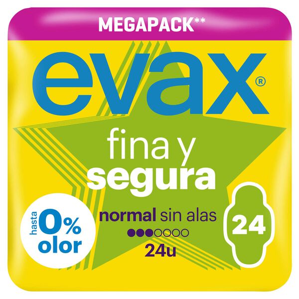 Pensos Higiénicos Fina e Segura Normal Evax