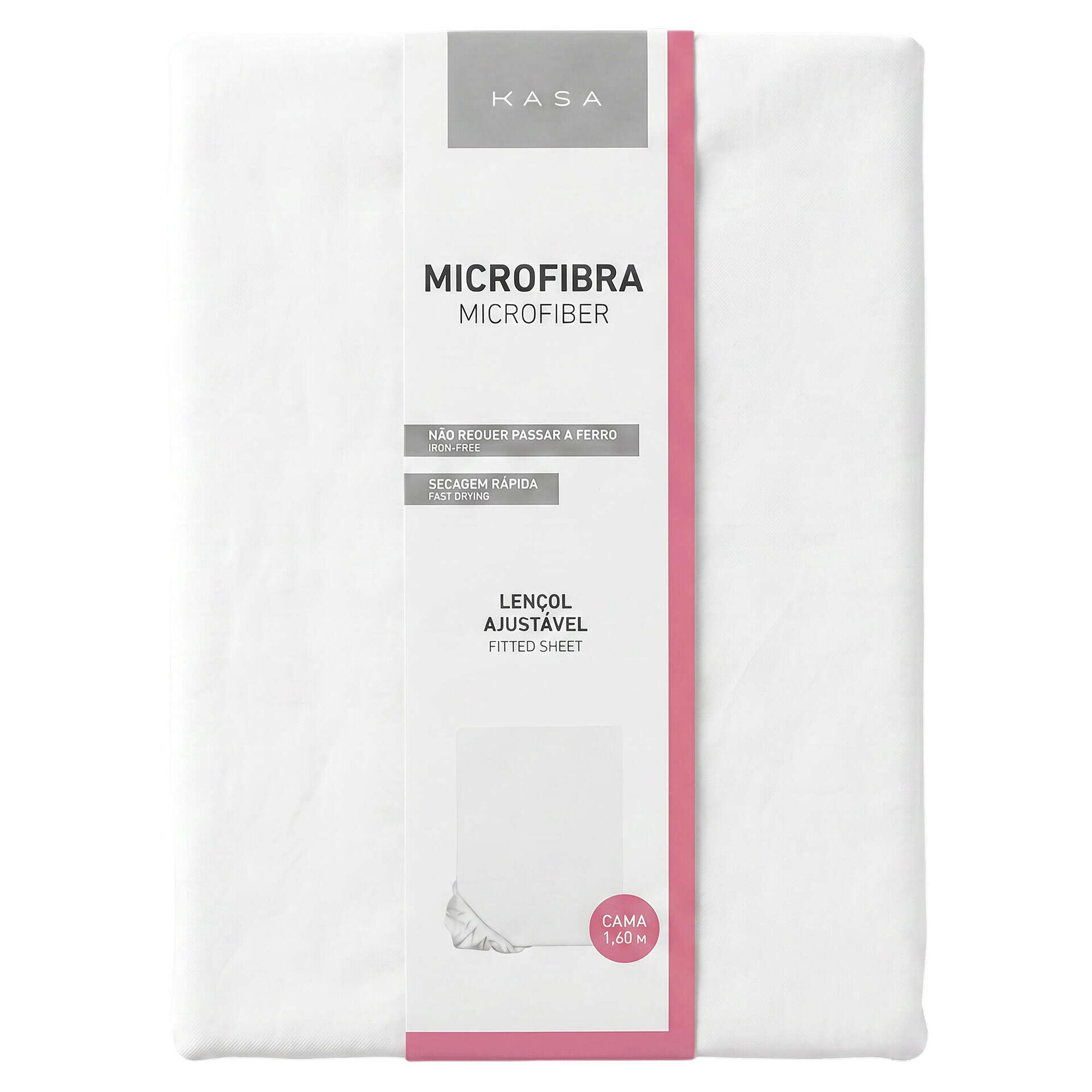 Len&ccedil;ol Ajust&aacute;vel Microfibra Branco Kasa