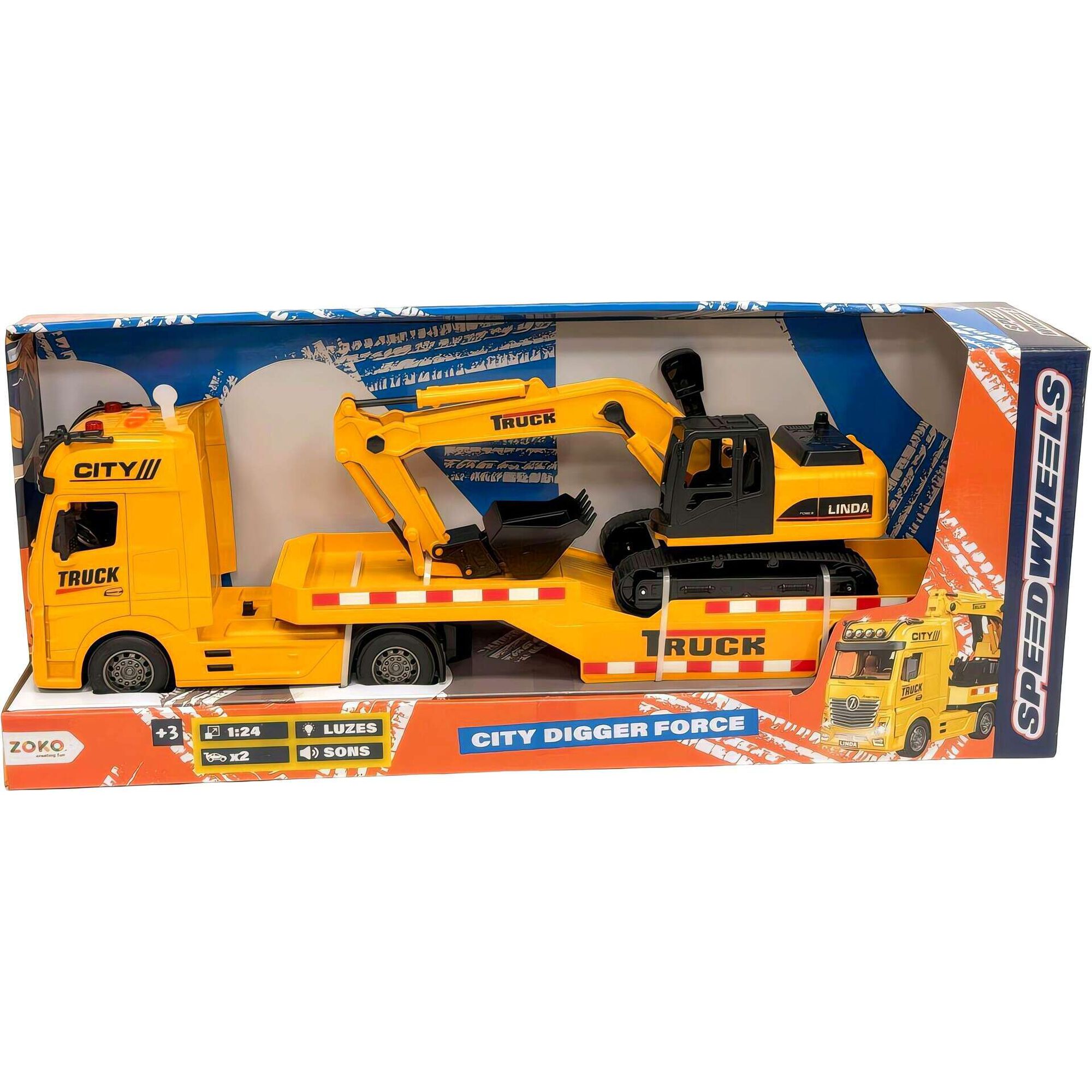 Conjunto Camião e Escavadora City Digger Force