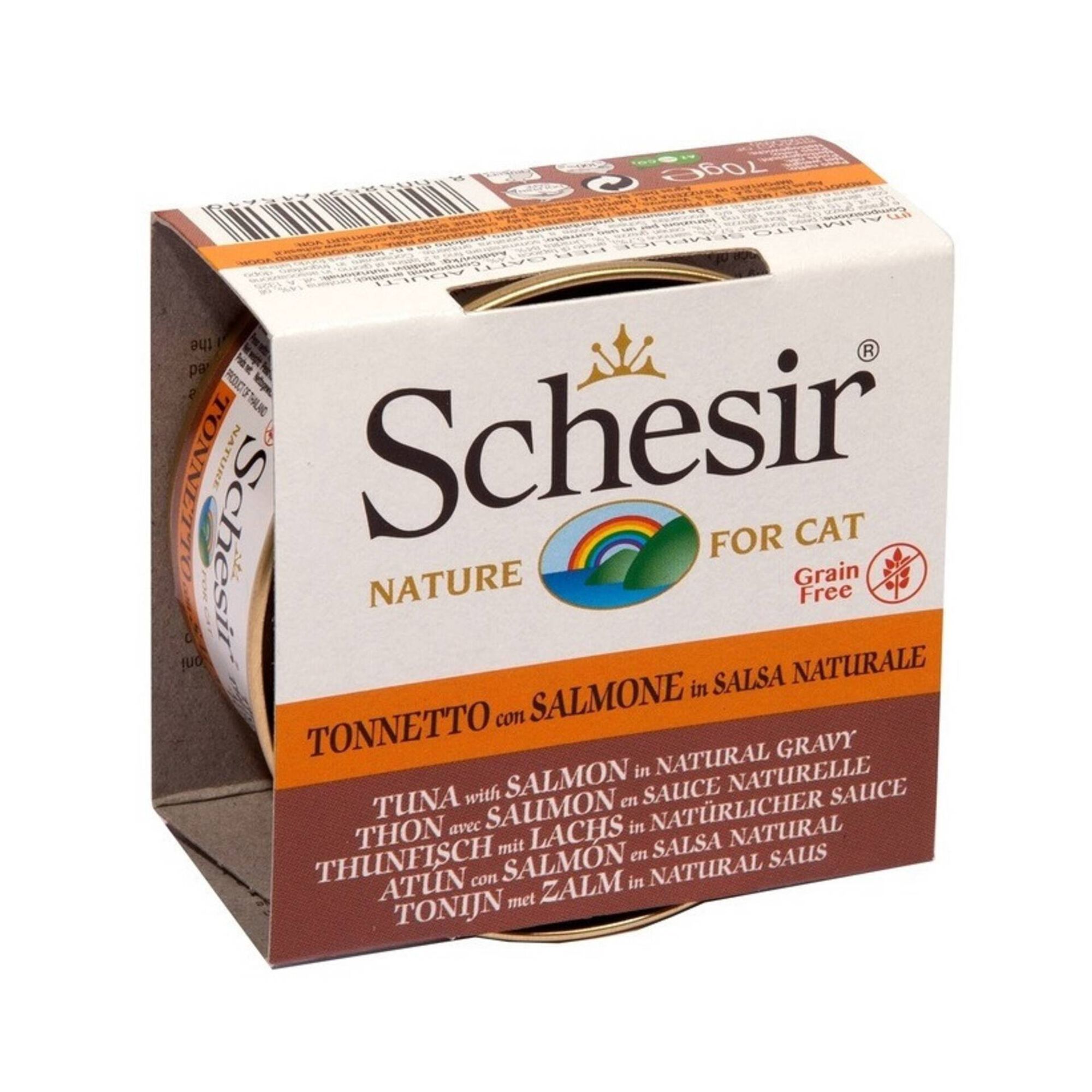 Comida Húmida para Gato Atum e Salmão Lata Comida Húmida para Gato Atum e Salmão Lata