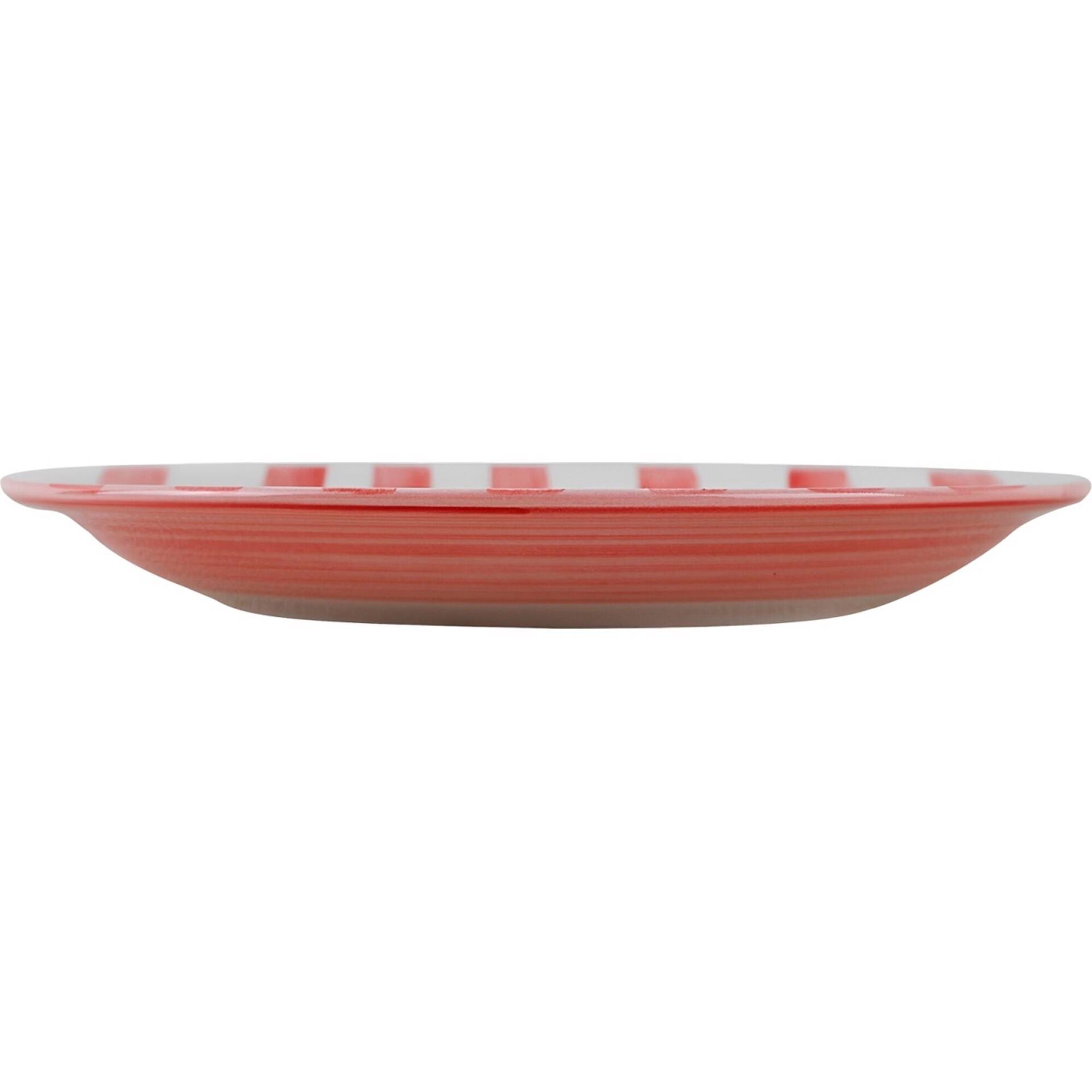 Prato Sobremesa 19cm Riscas Rosa Kasa