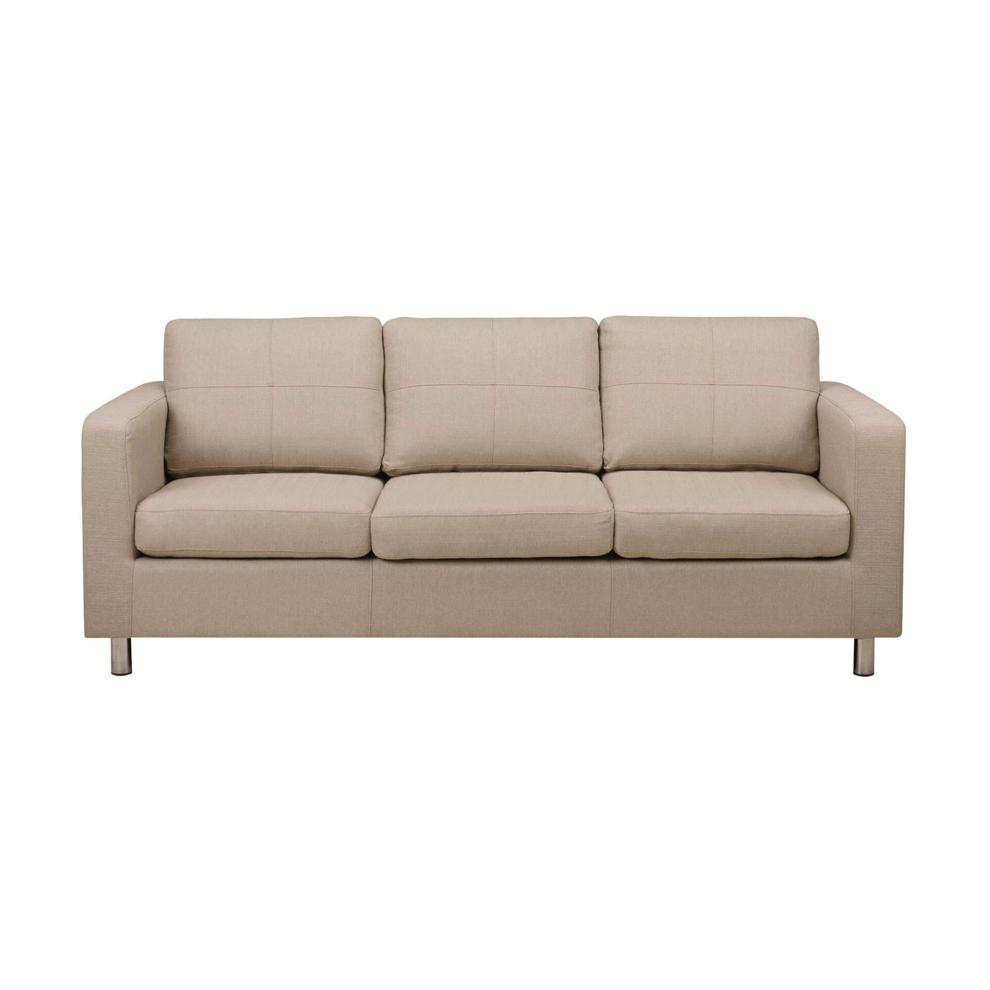 Sofá 3 Lugares Bege Haia Kasa Continente Online