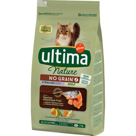 Ra&ccedil;&atilde;o para Gato Adulto Esterilizado Sem Cereais Salm&atilde;o Affinity Ultima Nature