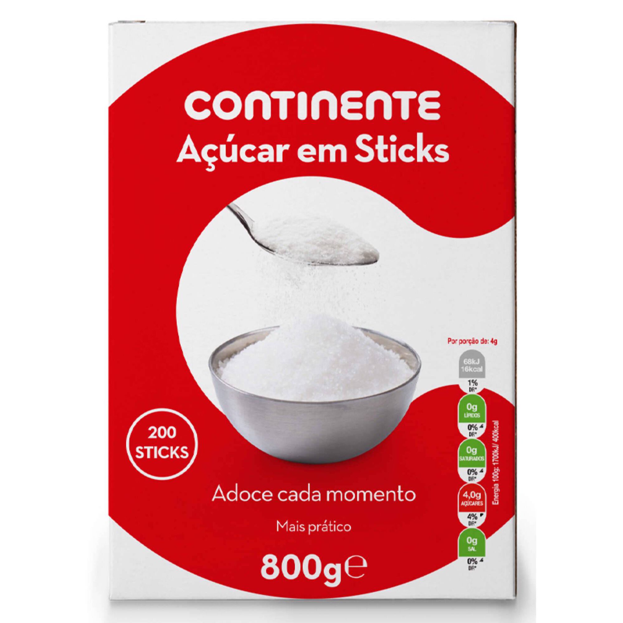 Açúcar Branco 200 Sticks