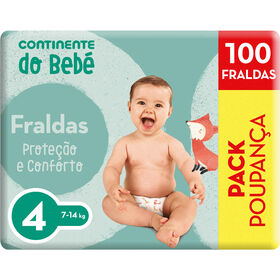 Fraldas Proteção e Conforto 7-14kg T4