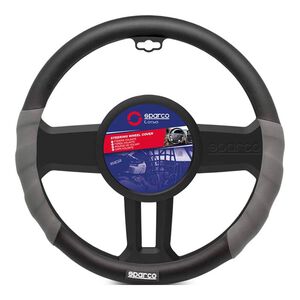 Capa de Volante Cinza/Preto Sparco