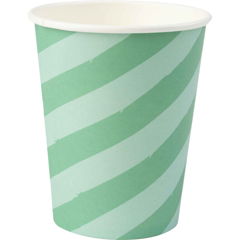 Conjunto 8 Copos Riscas Verde Kasa