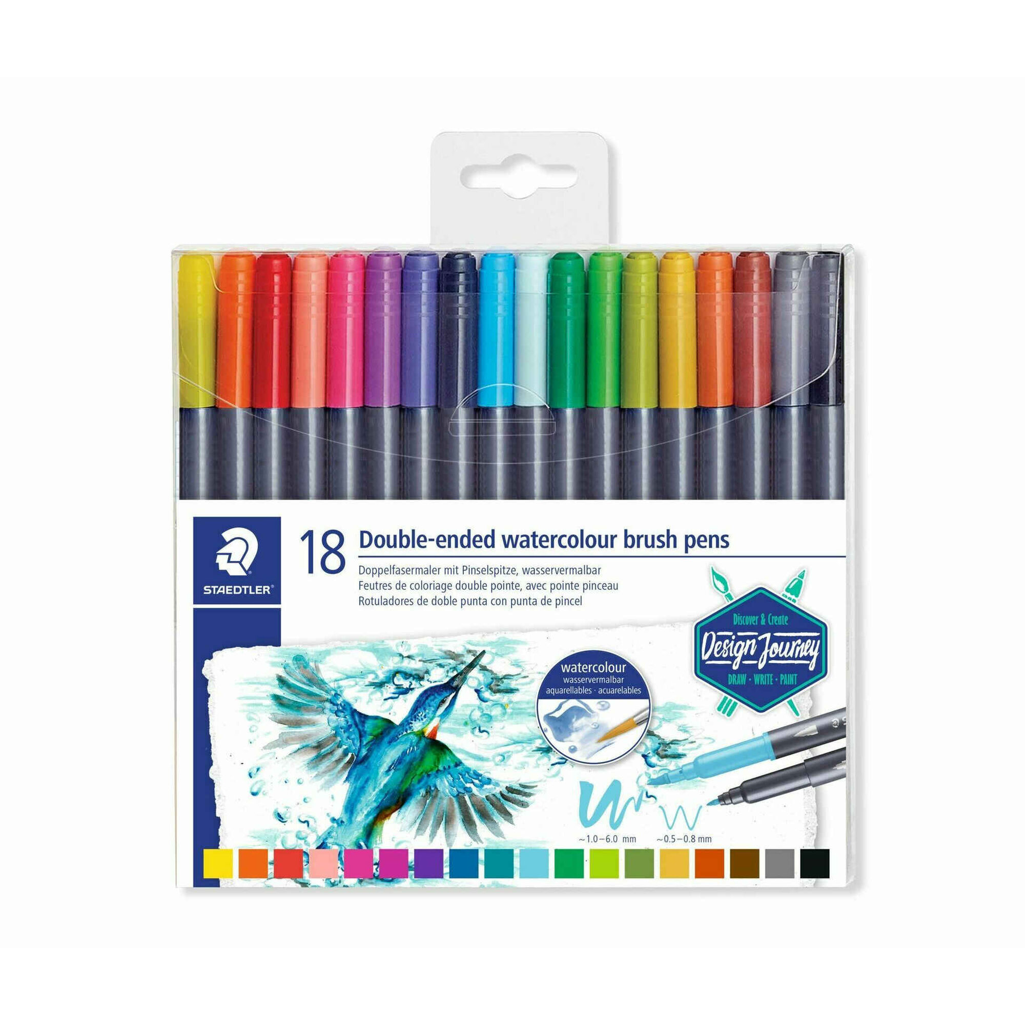 Marcadores de Colorir Ponta Dupla Fina e Pincel Marcadores de Colorir Ponta Dupla Fina e Pincel