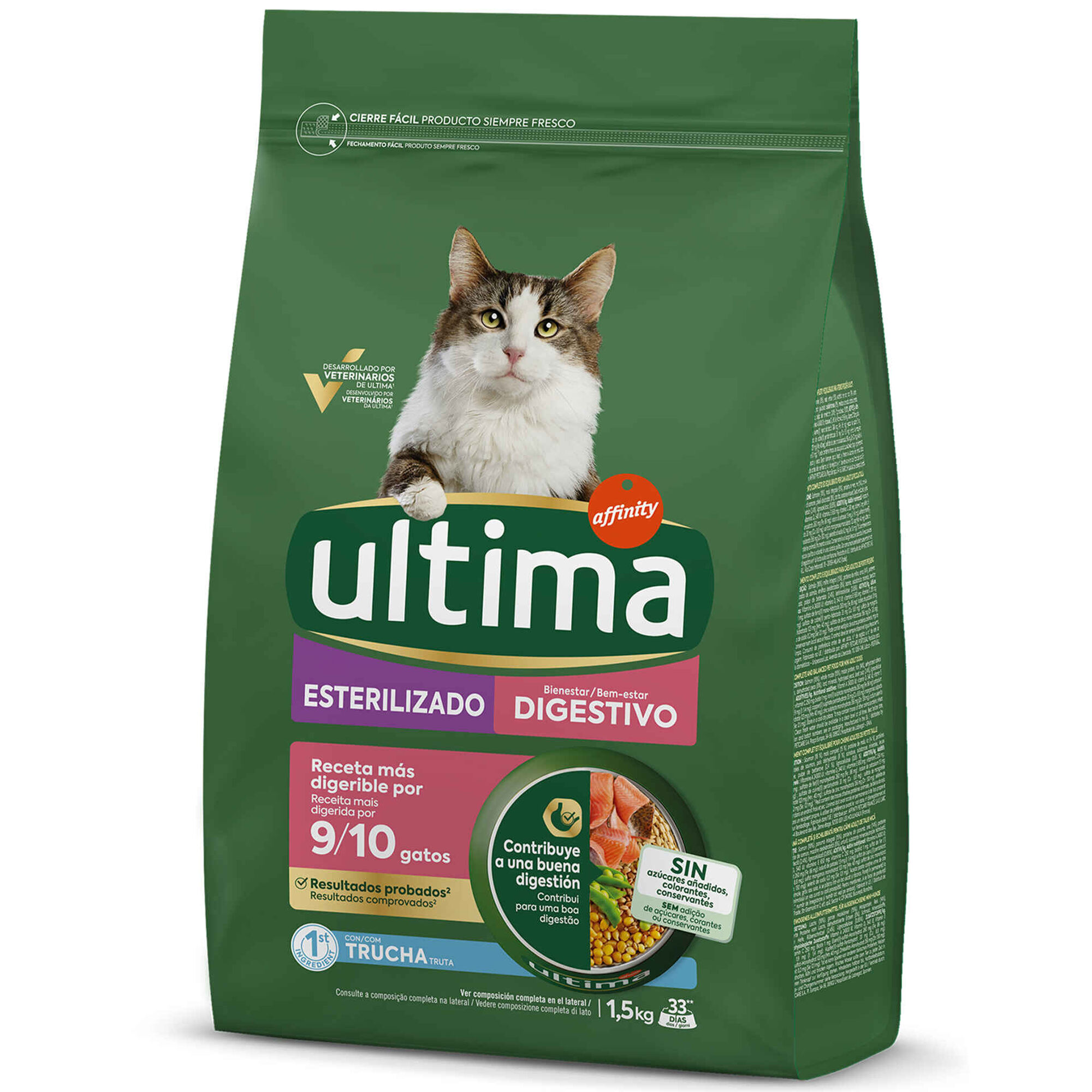 Ração para Gato Adulto Esterilizado Sensível Truta