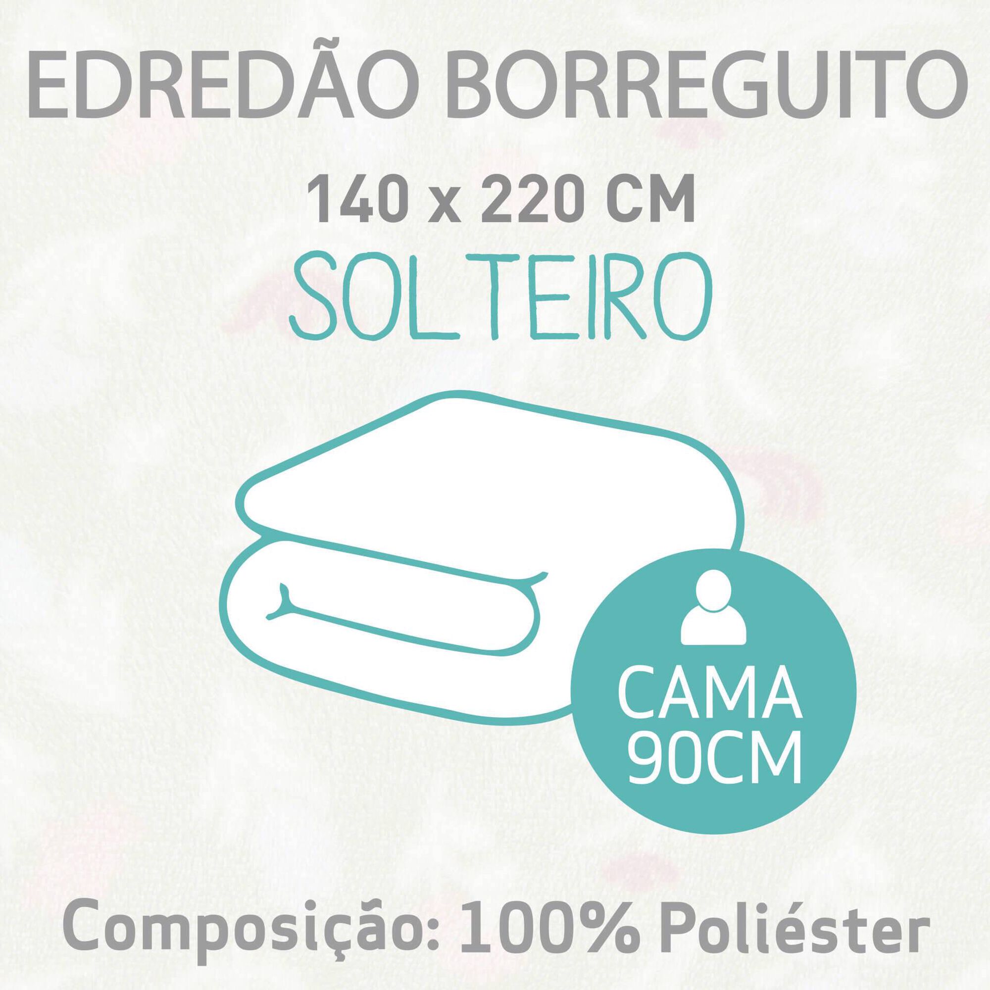 Edredão Coral Borreguito Verde Plantópia