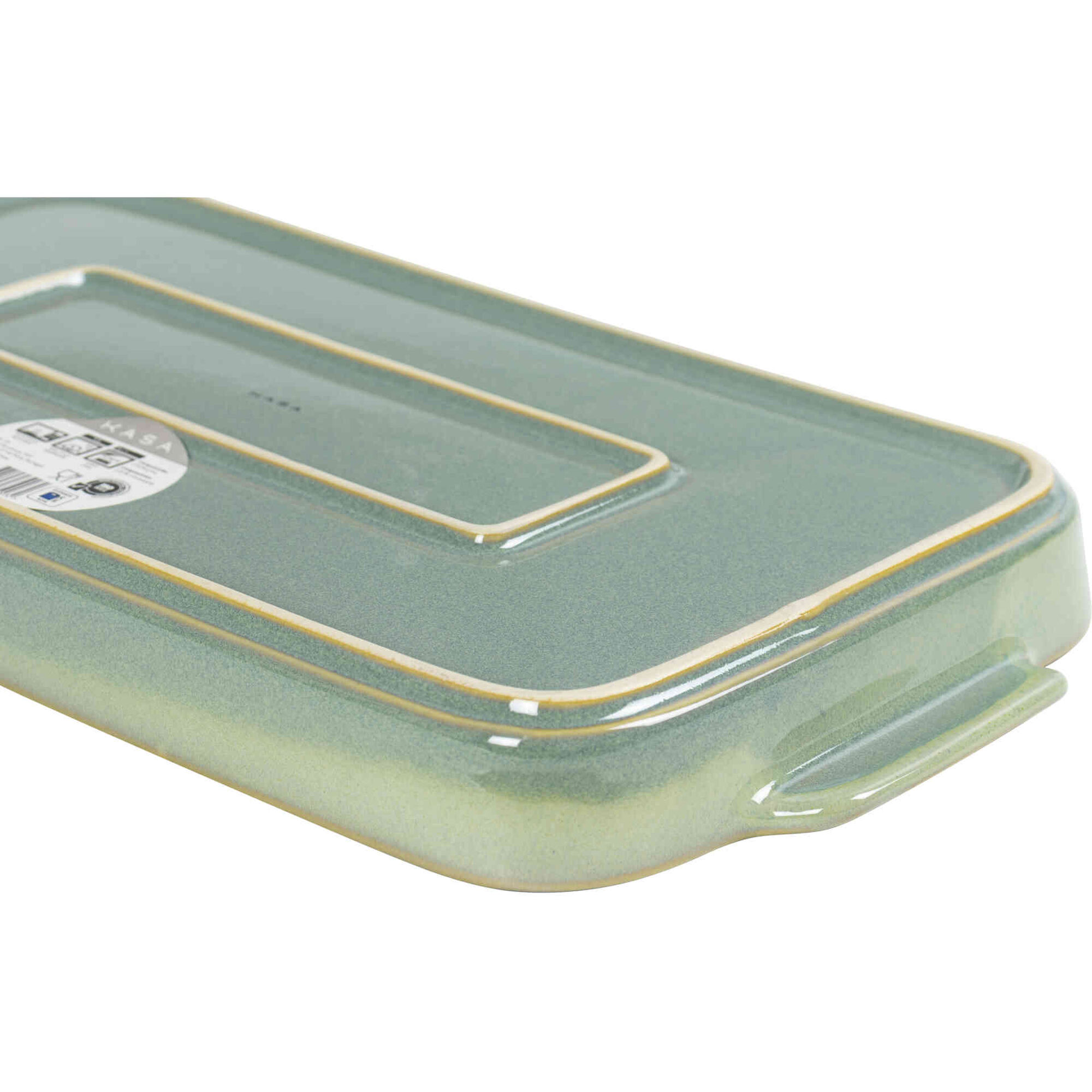 Assadeira 36x18cm Verde Kasa