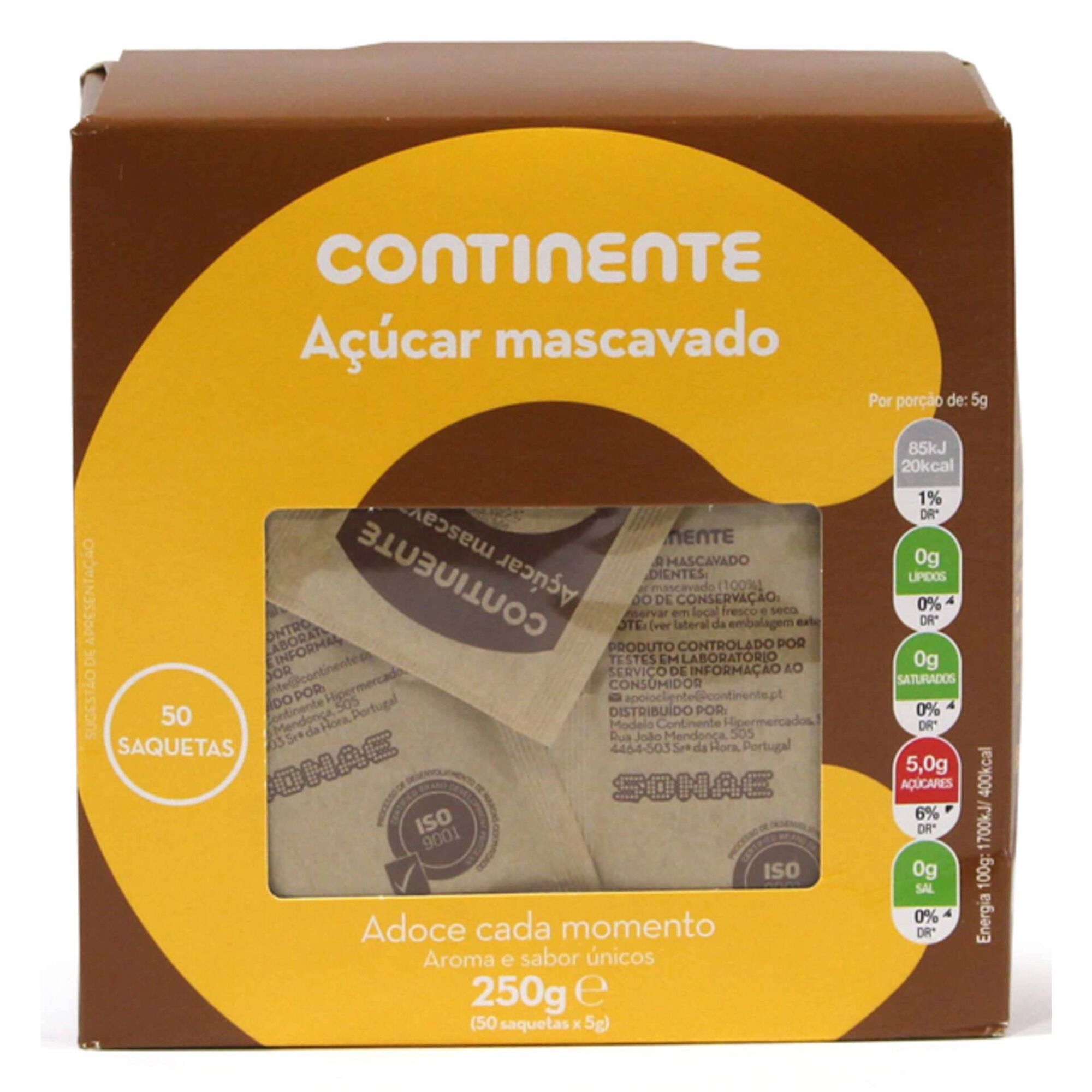 Açúcar Mascavado 50 Saquetas
