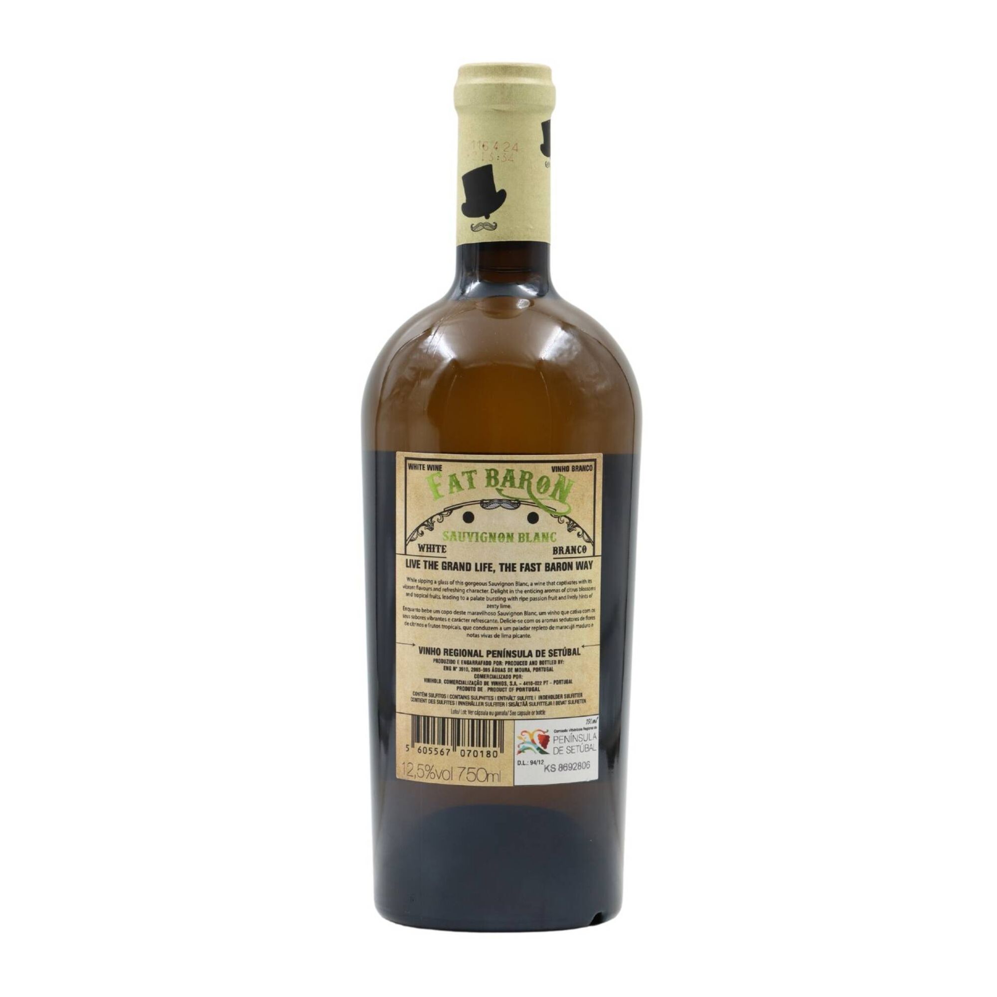 Fat Baron Sauvignon Blanc Pen&iacute;nsula De Set&uacute;bal Vinho Branco