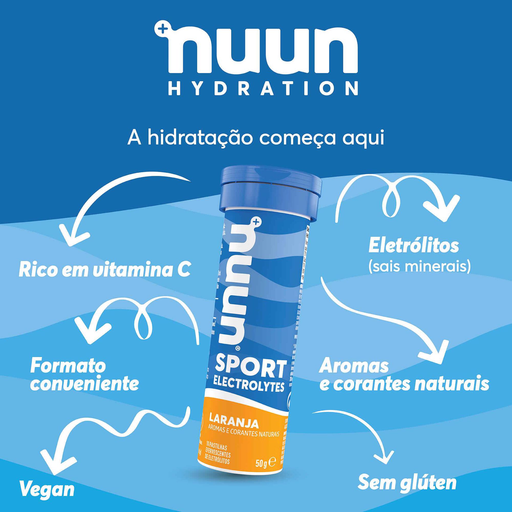 Pastilhas Efervescentes de Eletr&oacute;litos Laranja Nuun