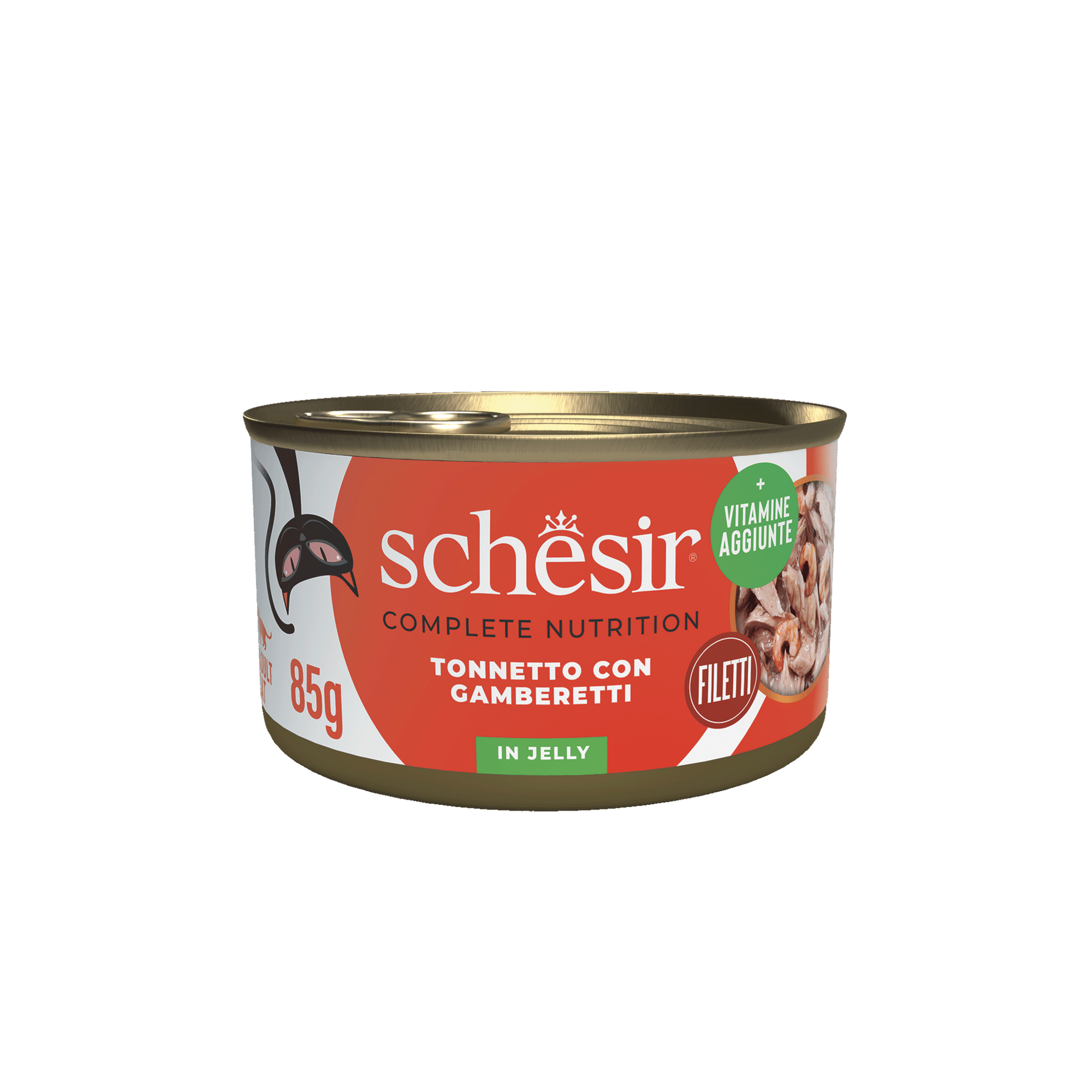 Comida H&uacute;mida para Gato Adulto Atum e Gambas em Gelatina Schesir