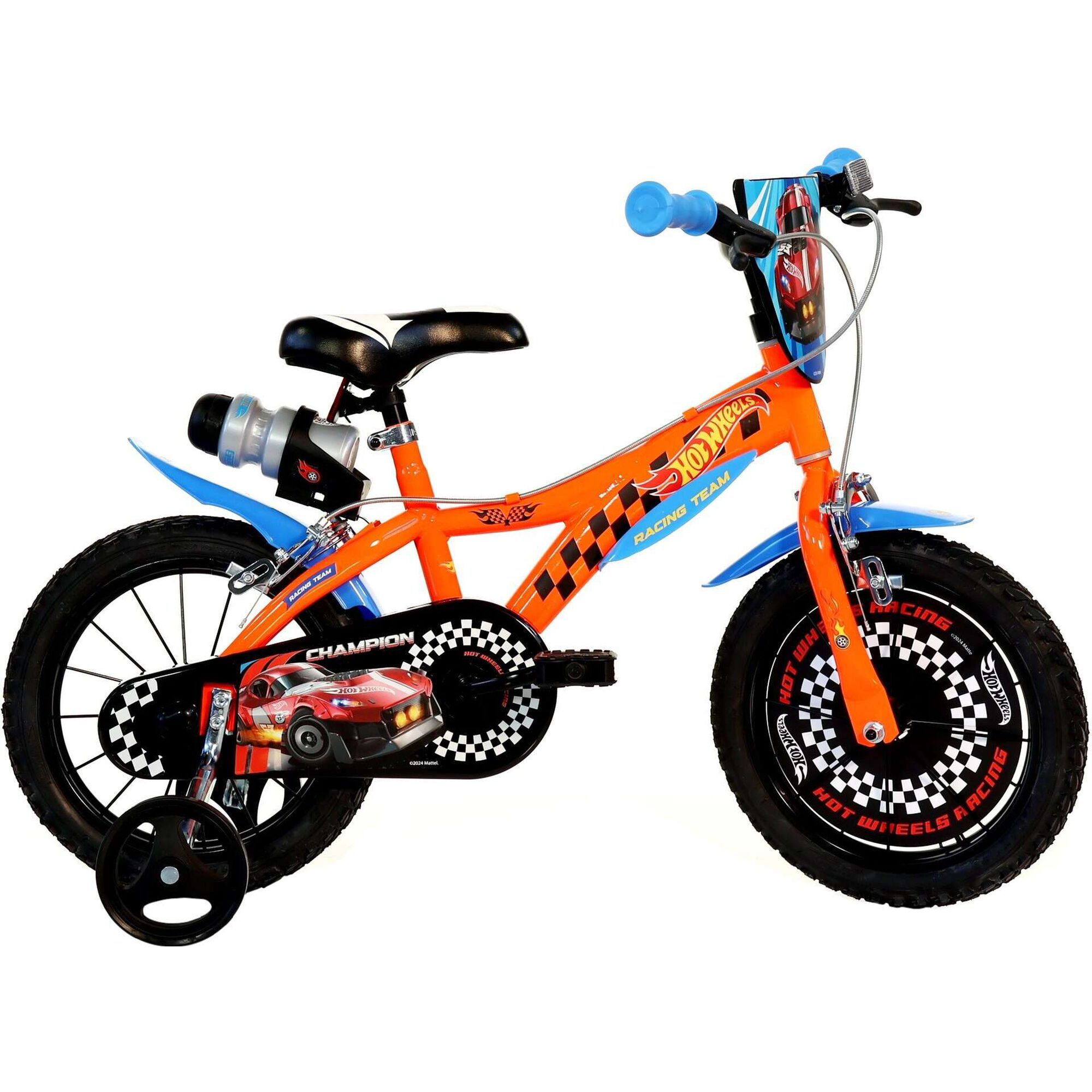Bicicleta Criança com Garrafa 14'' 4-6 Anos Hot Wheels