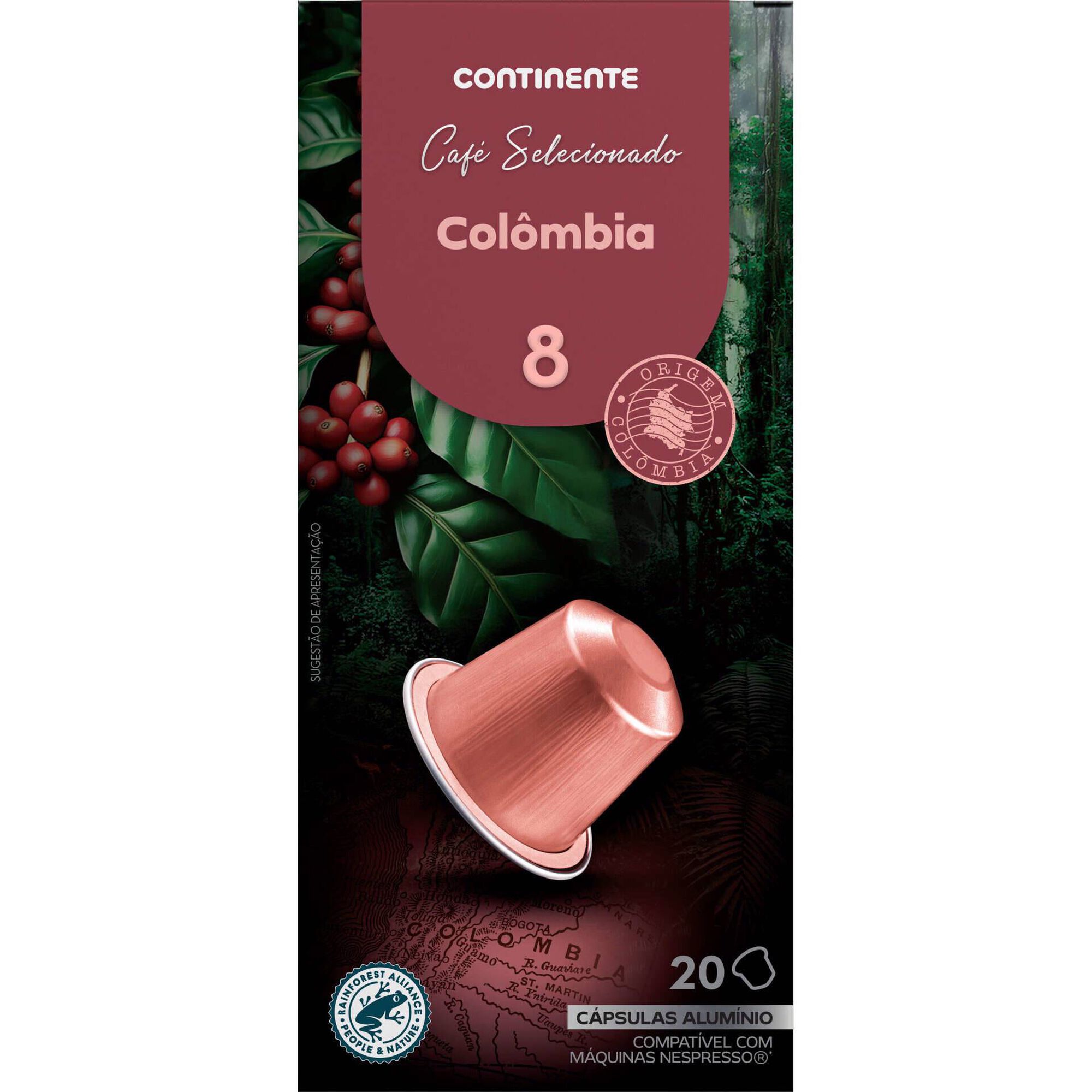 C&aacute;psulas de Caf&eacute; Col&ocirc;mbia Int 8 Continente