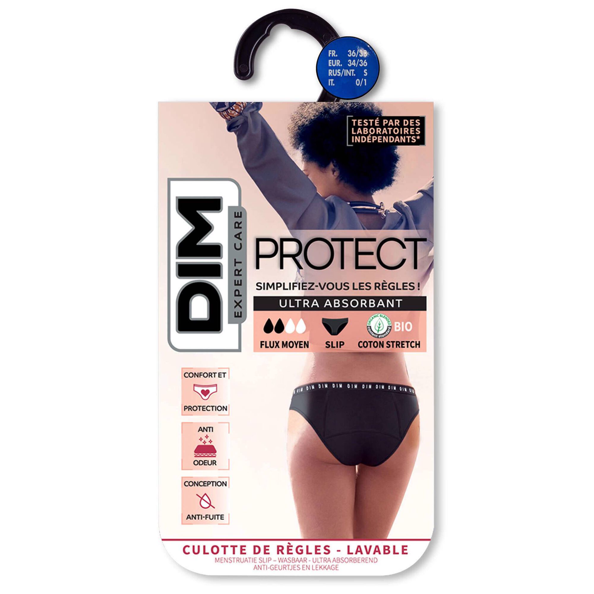 Cuecas Menstruais Expert Protect Fluxo Ligeiro S