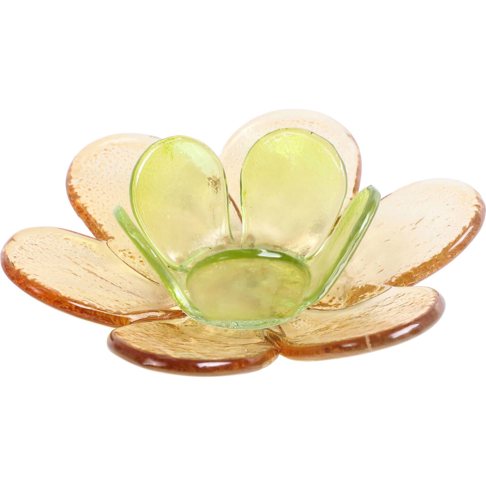 Suporte de Vela Flor Verde Kasa