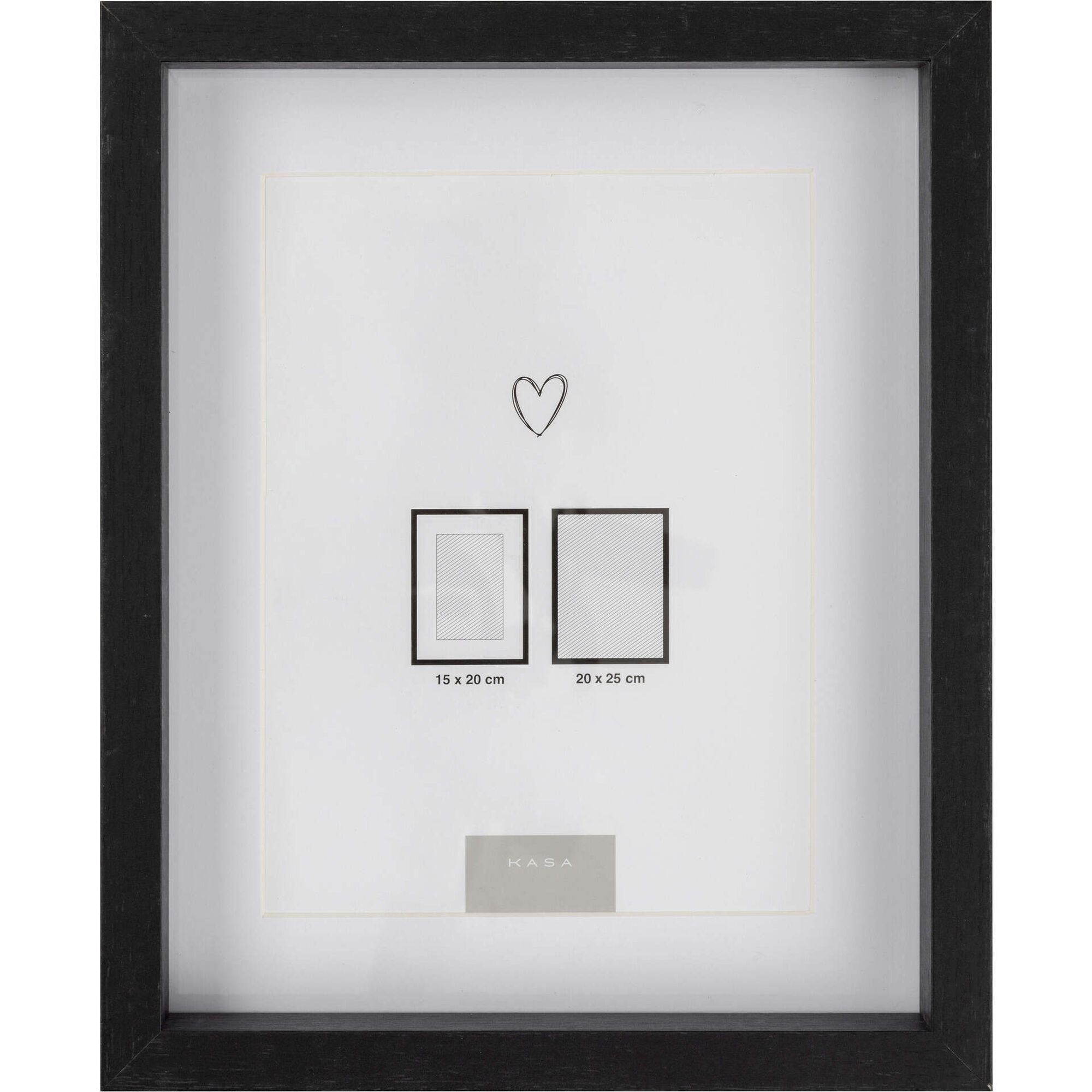 Moldura Cubo 15x20cm Preta