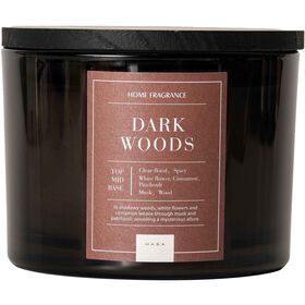 Vela em Copo Tampa Madeira Escura Dark Woods 879g Vela em Copo Tampa Madeira Escura Dark Woods 879g